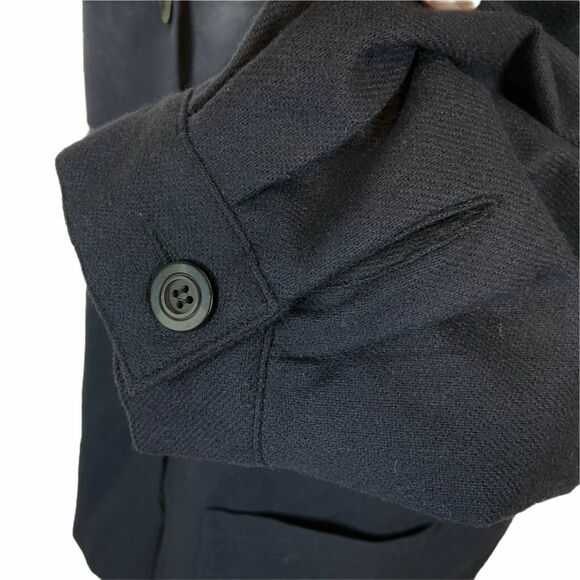 Requirements Car Coat Jacket Vintage Women's Navy Blue Button Front Size 22 W - Picture 5 of 9